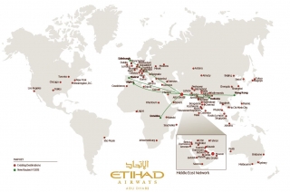 Etihad Airways: Šest novih destinacija tokom 2015.